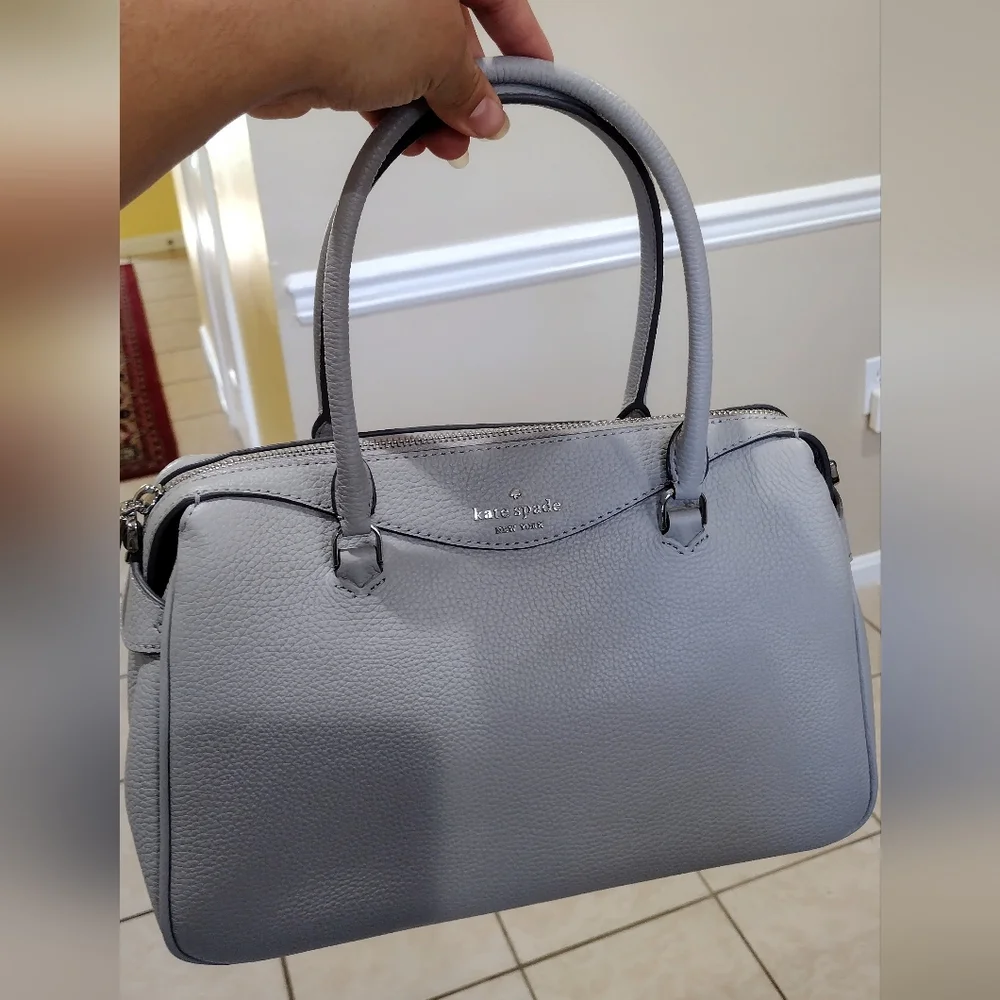 NWT Kate Spade Mimi Satchel Grey , silver